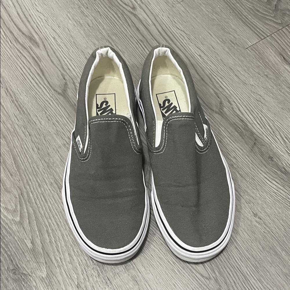 Vans Charcoal Slip-On Shoes